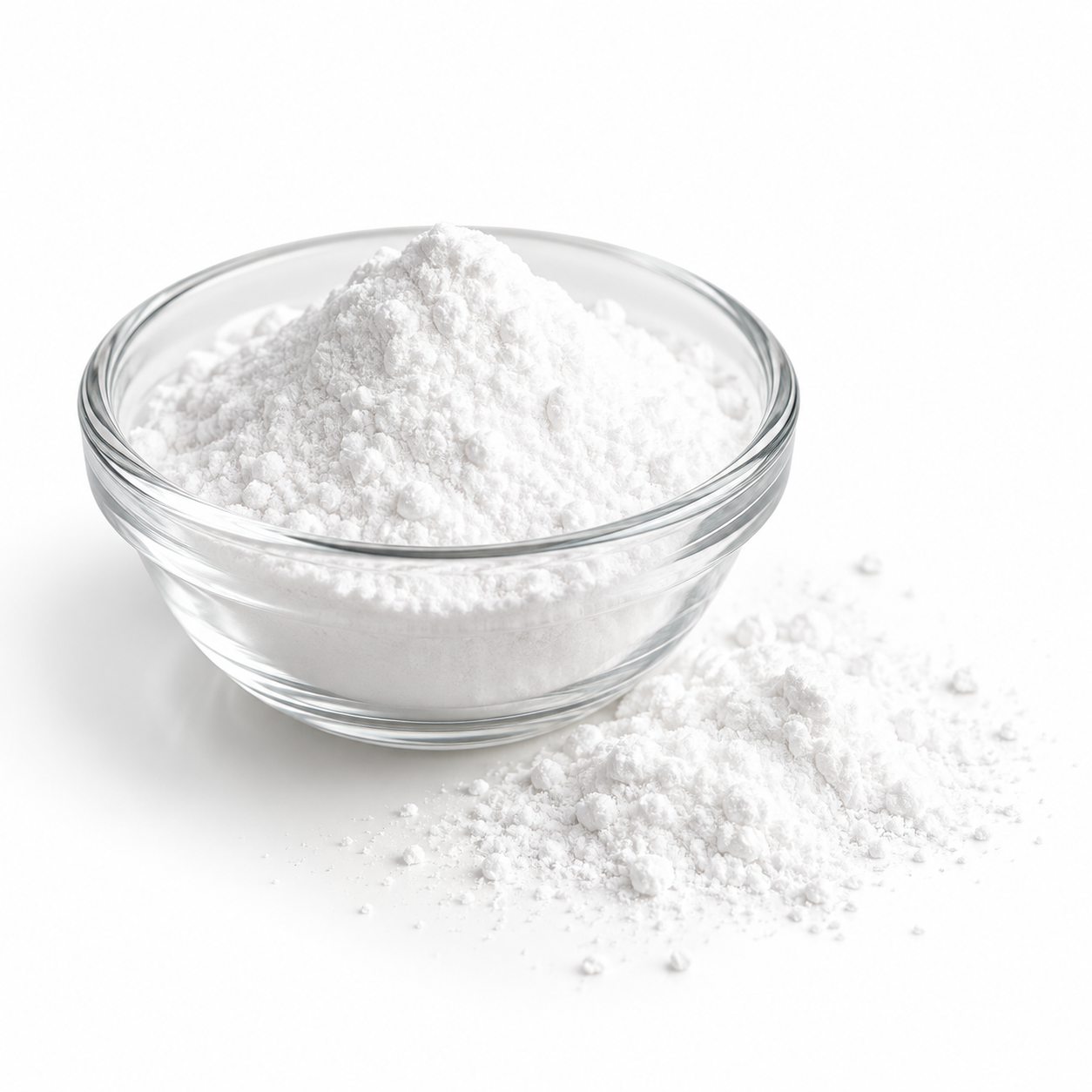 Bowl of fine white powder